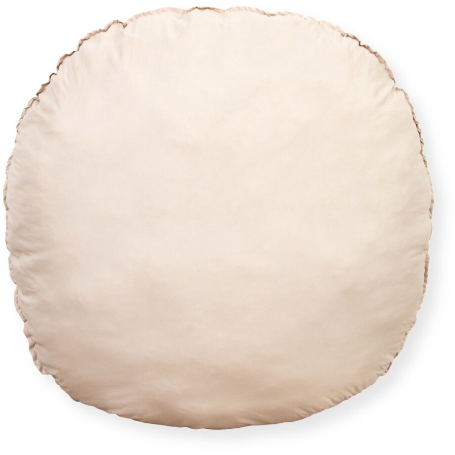 Buxibo Zitkussen – Cellulose katoen Vloerkussen – Comfortabele Poef – 100x100x30 cm – Crème Wit afbeelding 1