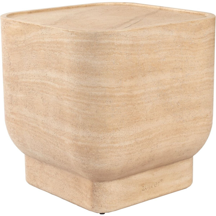 Zuiver Noble Bijzettafel Vierkant 45x45 cm Beige afbeelding 1