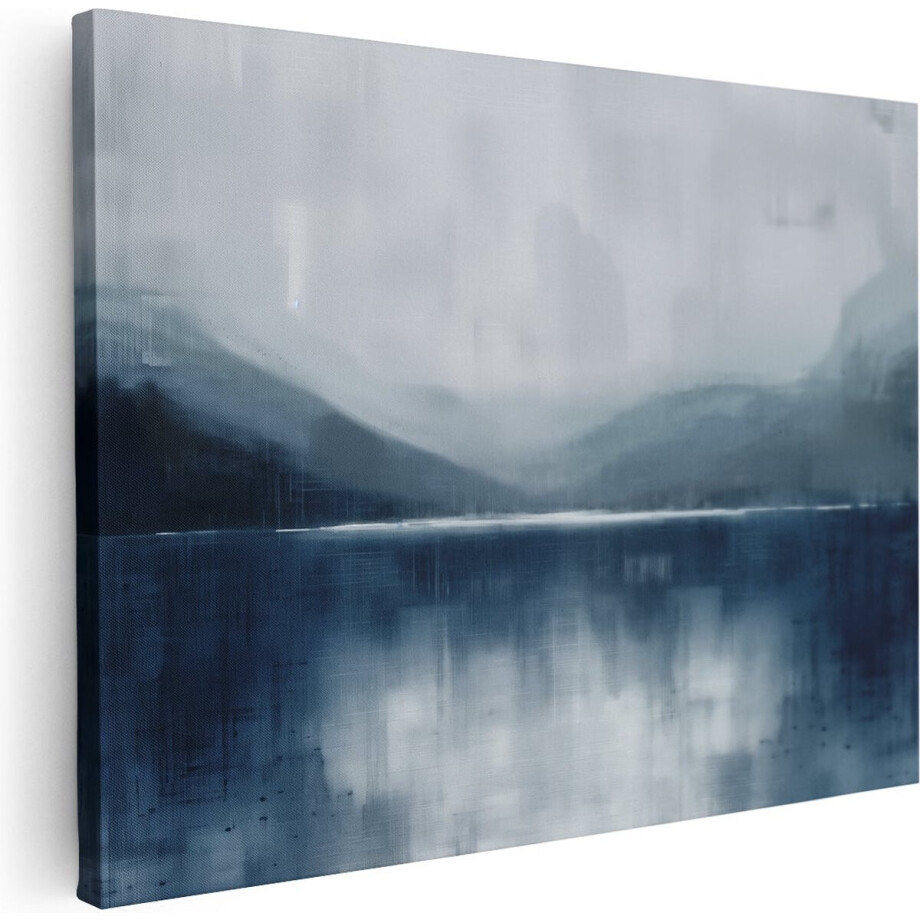 Artaza Canvas Schilderij Bergen Abstract - 120x90 cm - Groot - Wanddecoratie Landschap - Muurdecoratie Natuur - Canvas Schilderijen Woonkamer Artaza Canvas Schilderij Bergen Abstract - 120x90 cm - Groot - Wanddecoratie Landschap - Muurdecoratie Natuur - Canvas Schilderijen Woonkamer afbeelding 1