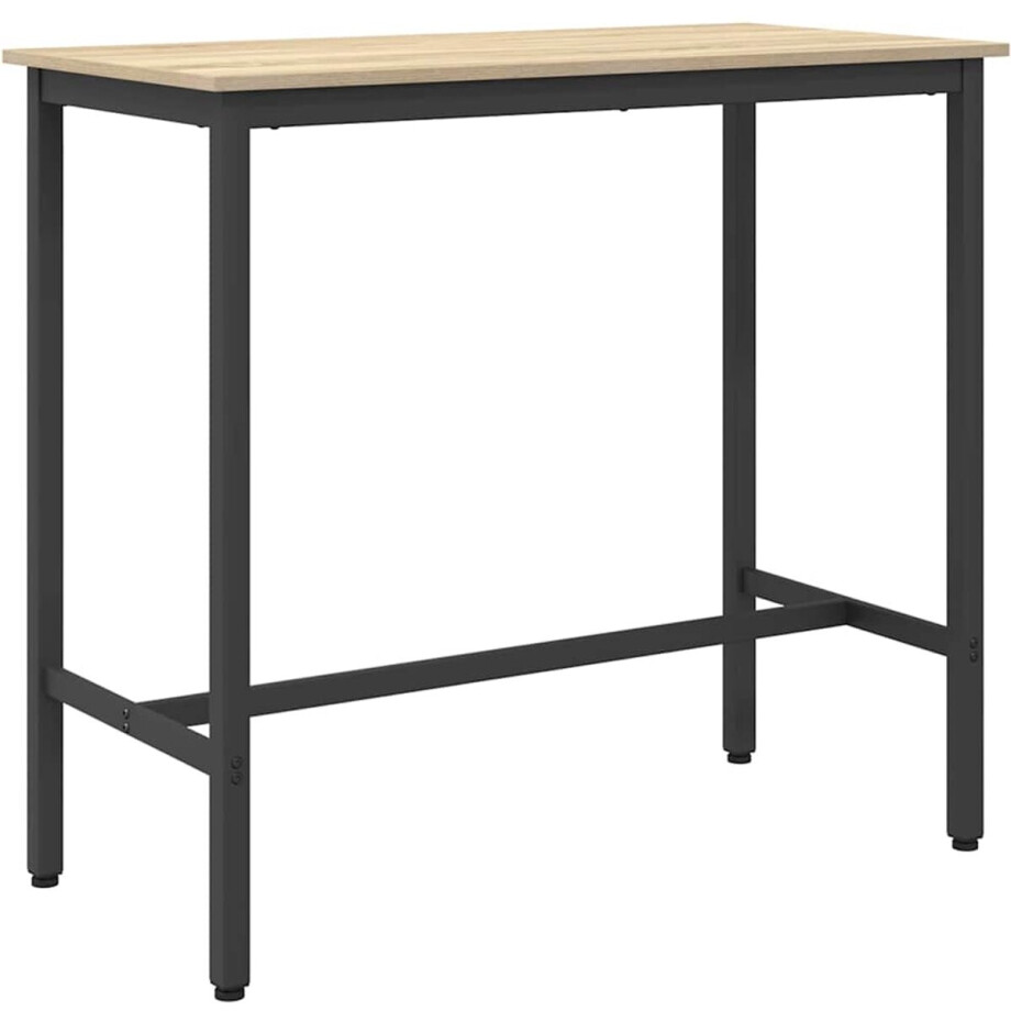 vidaXL - Tafel - Sonoma - Eik - 100 - x - 50 - x - 90,5 - cm - Engineered - hout - en - staal vidaXL - Tafel - Sonoma - Eik - 100 - x - 50 - x - 90,5 - cm - Engineered - hout - en - staal afbeelding 1