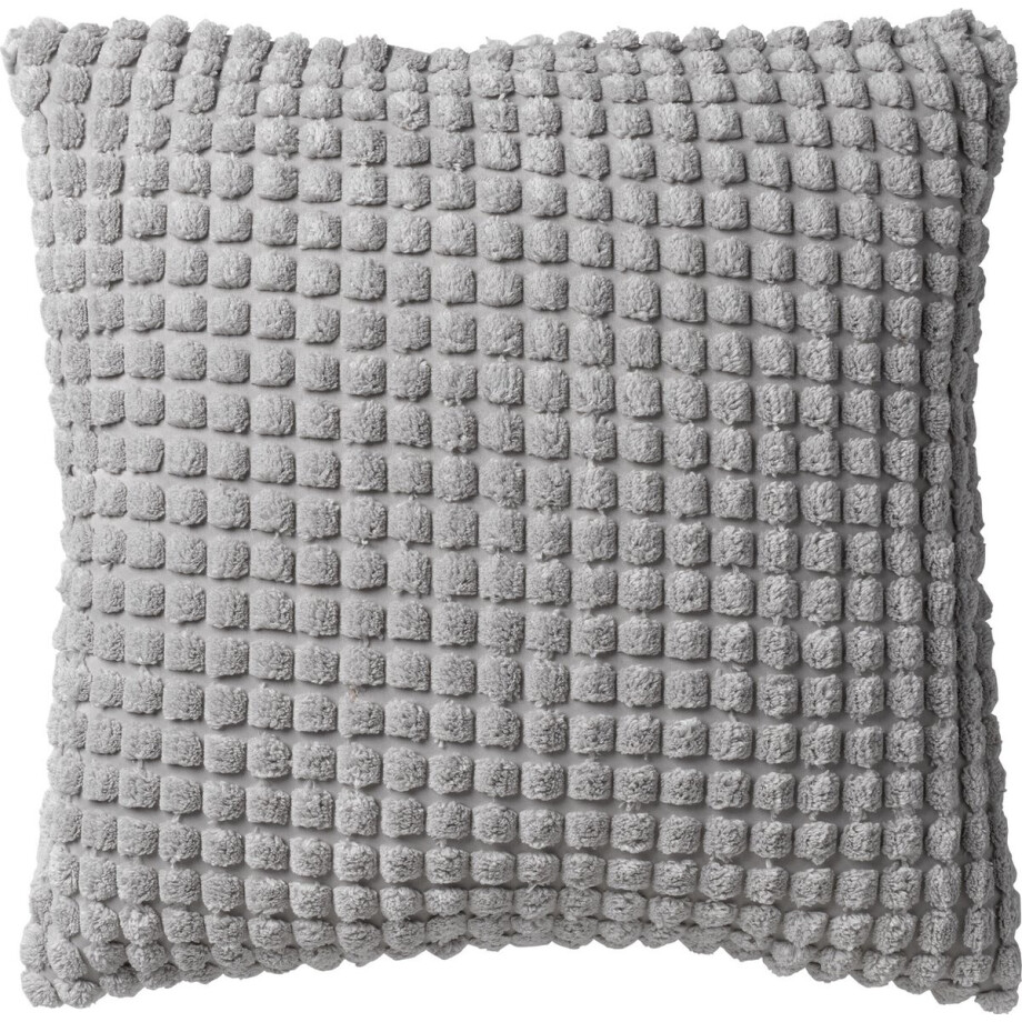 Dutch Decor ROME - Kussenhoes 45x45 cm - 100% polyester - effen kleur - Micro Chip - lichtgrijs - met rits - zonder binnenkussen afbeelding 1
