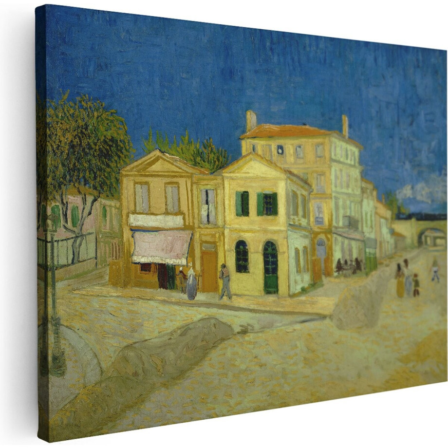 Artaza Canvas Schilderij Het Gele Huis - 120x90 cm - Groot - Van Gogh - Wanddecoratie Oude Meesters - Muurdecoratie Landschap Artaza Canvas Schilderij Het Gele Huis - 120x90 cm - Groot - Van Gogh - Wanddecoratie Oude Meesters - Muurdecoratie Landschap afbeelding 1