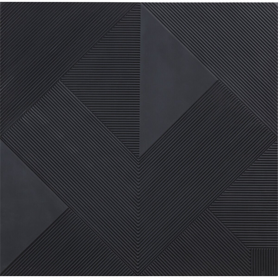 PTMD Wandpaneel Belinda - 120x2x120 cm - MDF - Zwart afbeelding 1