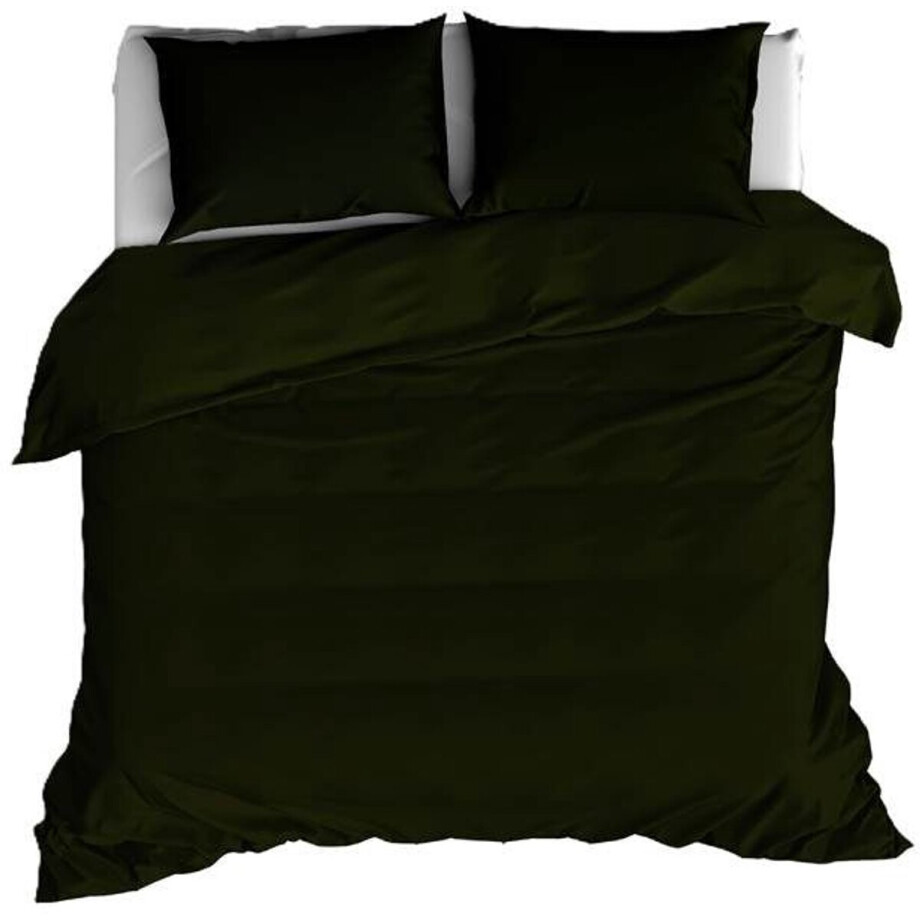 De Witte Lietaer Olivia Dekbedovertrek - Tweepersoons - 200x200/220 cm - Kahki De Witte Lietaer Olivia Dekbedovertrek - Tweepersoons - 200x200/220 cm - Kahki afbeelding 1