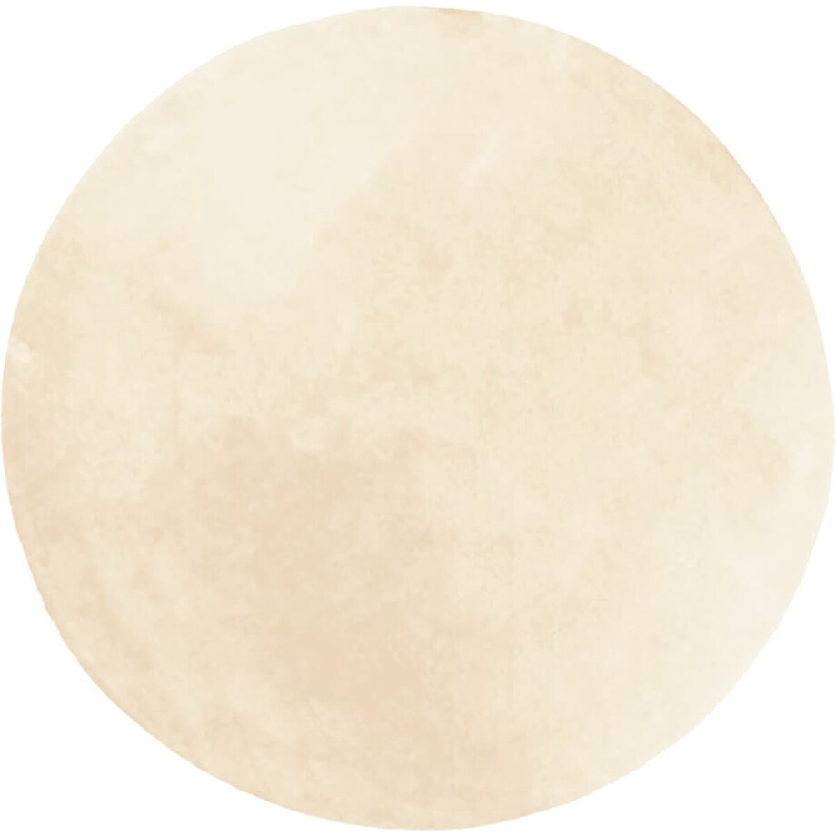 vidaXL - Vloerkleed - HUARTE - laagpolig - zacht - wasbaar - Ø - 100 - cm - crème vidaXL - Vloerkleed - HUARTE - laagpolig - zacht - wasbaar - Ø - 100 - cm - crème afbeelding 1