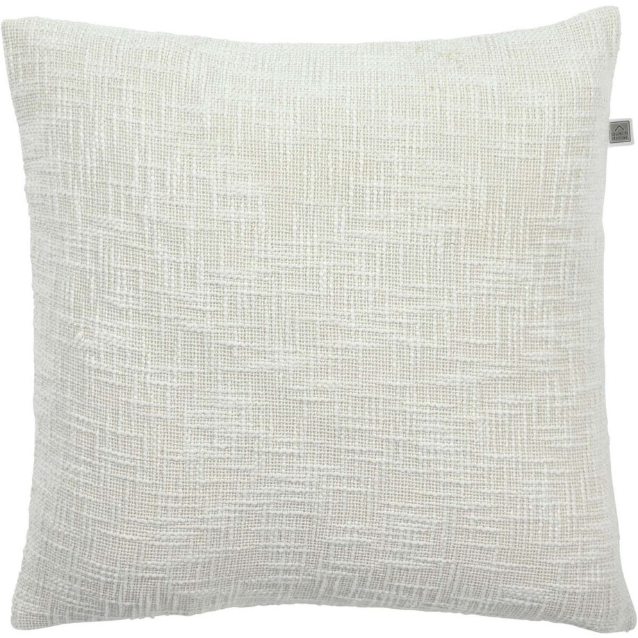 Dutch Decor SARA - Kussenhoes ivoor 45x45 cm - wit - met rits Dutch Decor SARA - Kussenhoes ivoor 45x45 cm - wit - met rits afbeelding 1