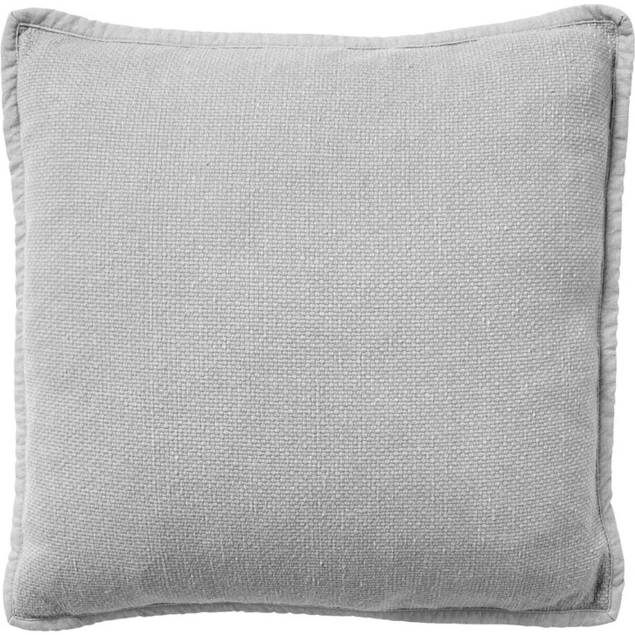 Dutch Decor BOWIE - kussenhoes 45x45 cm - gewassen katoen - Micro Chip - grijs - met rits - zonder binnenkussen afbeelding 1