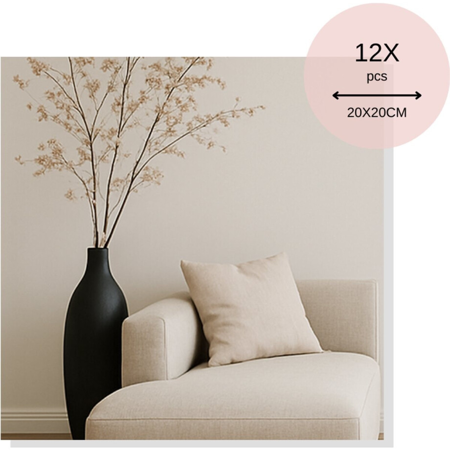 MISOU Plakspiegel - 12 stuks - 20x20cm - Deurspiegel hangend - Zelfklevende spiegel - Wandspiegel - Vierkant - Rechthoek - Wanddecoratie - Miroir Mural - FLORA MISOU Plakspiegel - 12 stuks - 20x20cm - Deurspiegel hangend - Zelfklevende spiegel - Wandspiegel - Vierkant - Rechthoek - Wanddecoratie - Miroir Mural - FLORA afbeelding 1