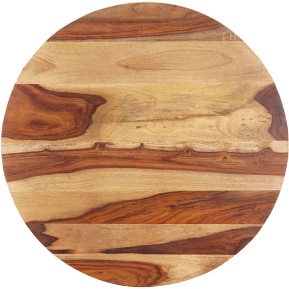 vidaXL - Tafelblad - rond - 15-16 - mm - 80 - cm - massief - acaciahout afbeelding 1