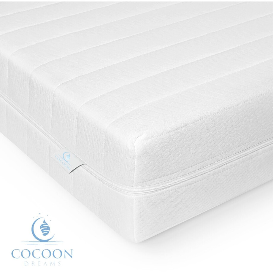 Matras - 180x200 cm - PREMIUM BAMBOO TIJK - Hotel XXL - Nasa Koudschuim - 14CM - Orthopedisch - Anti-allergie - Afritsbaar / Wasbaar - Zacht afbeelding 1