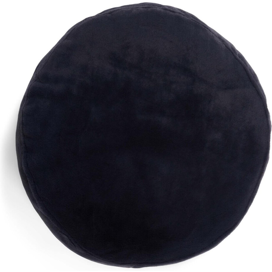 Essenza Mads Furry Sierkussen Nightblue - Ø 45 cm afbeelding 1
