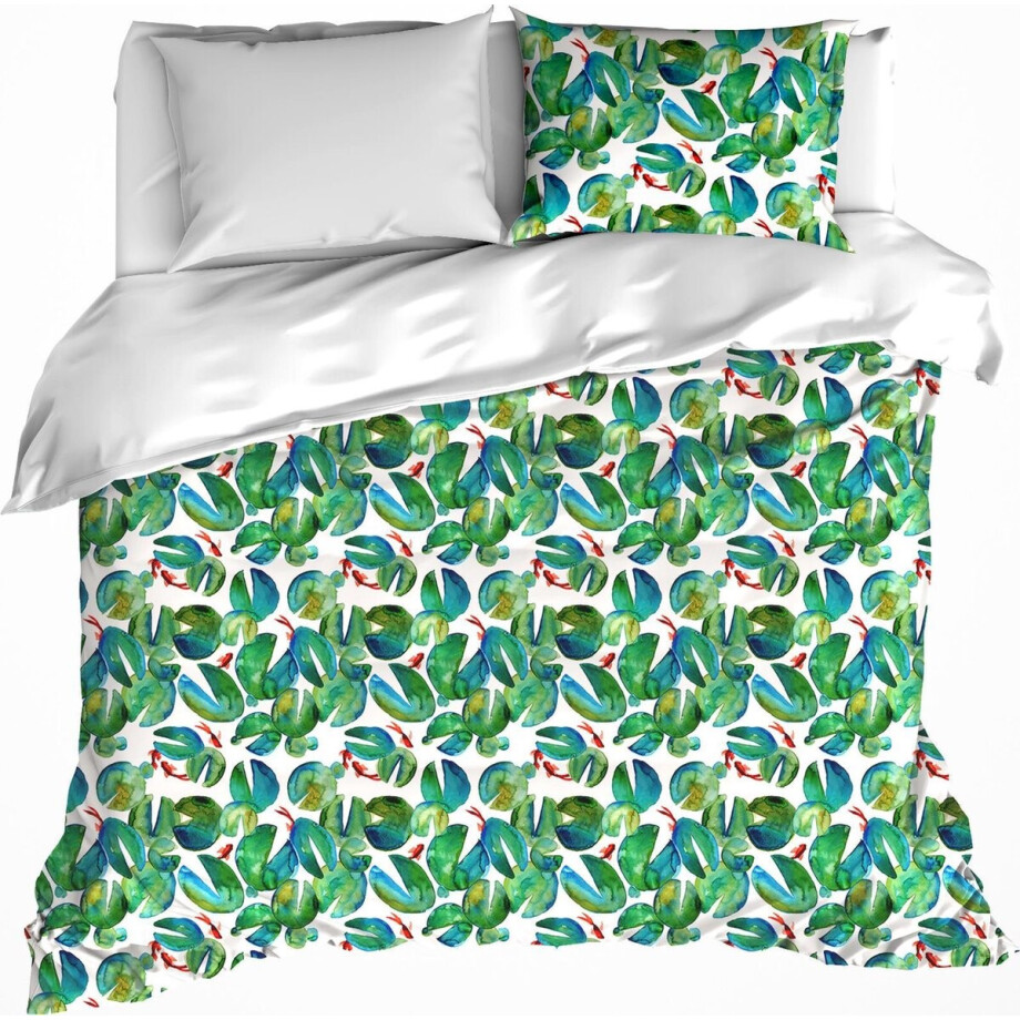 De Witte Lietaer Dekbedovertrek Puddle - Lits Jumeaux - 240 x 220 cm - Katoen afbeelding 1