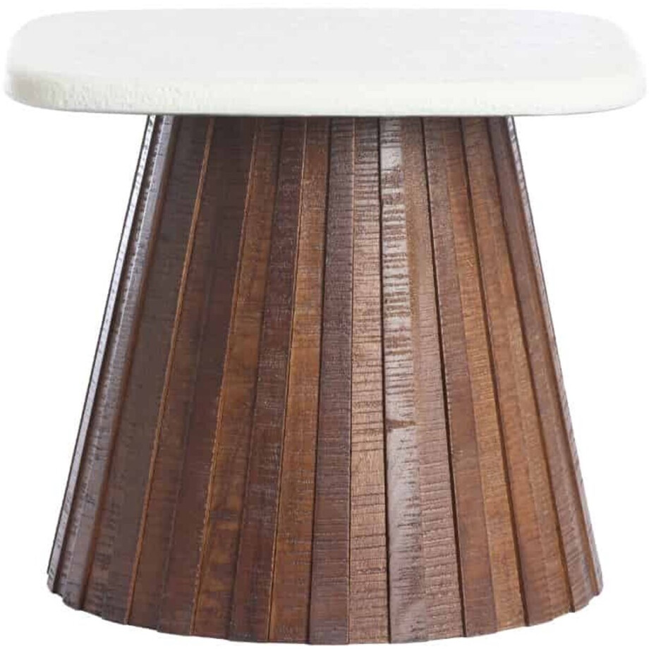 Light & Living Bijzettafel Okato - Wit - 45x45x40cm - afbeelding 1