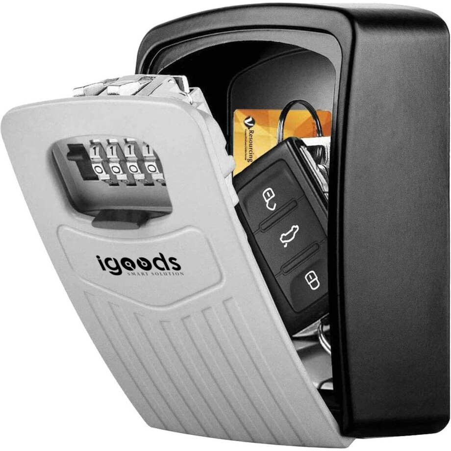 Igoods Sleutelkast - Sleutelkluis Voor Buiten En Binnen - RVS Waterdicht Igoods Sleutelkast - Sleutelkluis Voor Buiten En Binnen - RVS Waterdicht afbeelding 1
