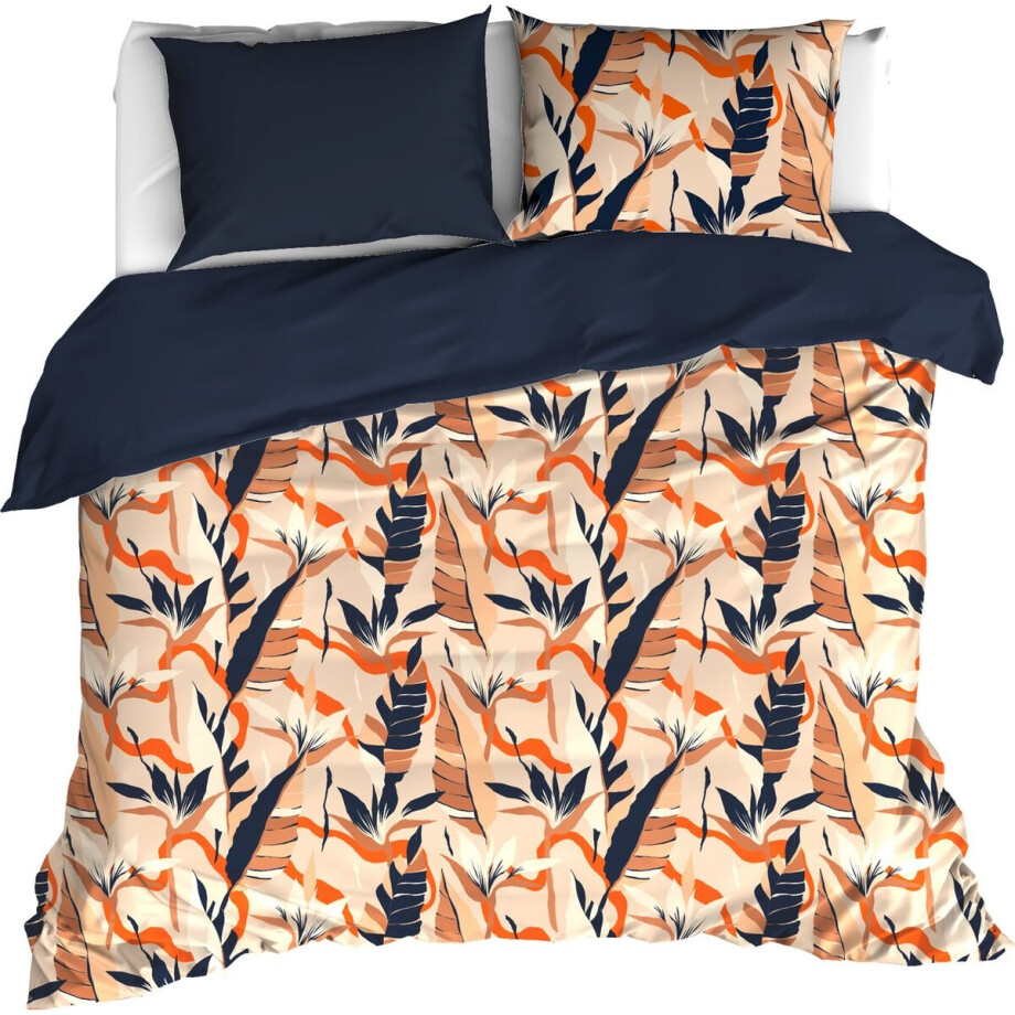 De Witte Lietaer Dekbedovertrek Junglecat Dress Blues - Hotelmaat - 260 x 240 cm - Katoen Satijn De Witte Lietaer Dekbedovertrek Junglecat Dress Blues - Hotelmaat - 260 x 240 cm - Katoen Satijn afbeelding 1