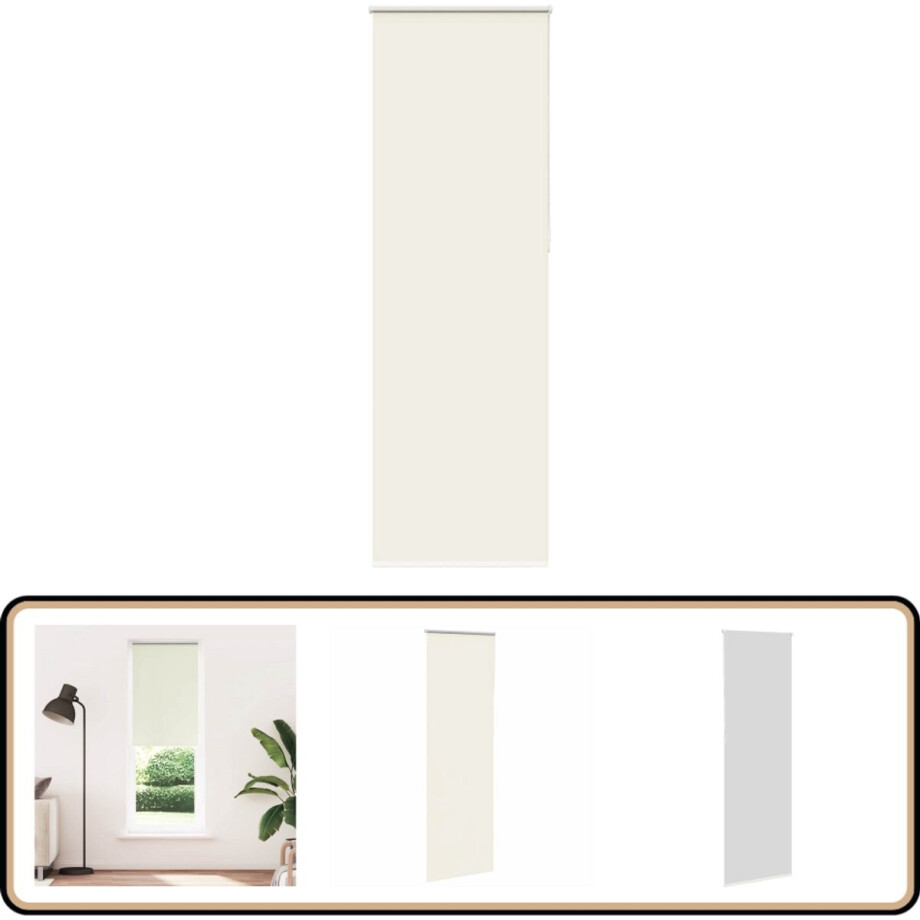 vidaXL Rolgordijn - 80x210 cm - Verduisterend - Polyester Rolgordijnen - Verduisterend Gordijn - Woonaccessoires - Raamdecoratie - Slaapkamer Decoratie afbeelding 1