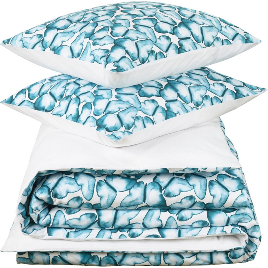 De Witte Lietaer Dekbedovertrek Acana, Pool Green - 260 x 240 - Katoen Percal De Witte Lietaer Dekbedovertrek Acana, Pool Green - 260 x 240 - Katoen Percal afbeelding 1