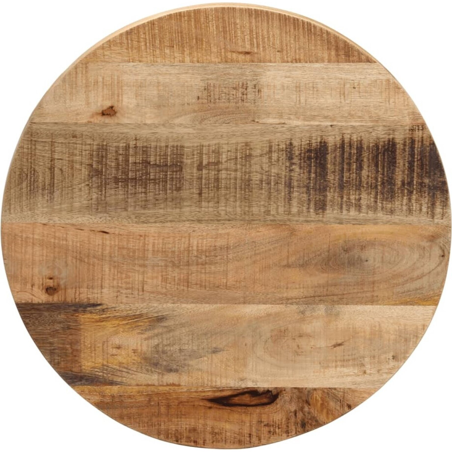 vidaXL - Tafelblad - rond - Ø - 40x2,5 - cm - massief - ruw - mangohout vidaXL - Tafelblad - rond - Ø - 40x2,5 - cm - massief - ruw - mangohout afbeelding 1