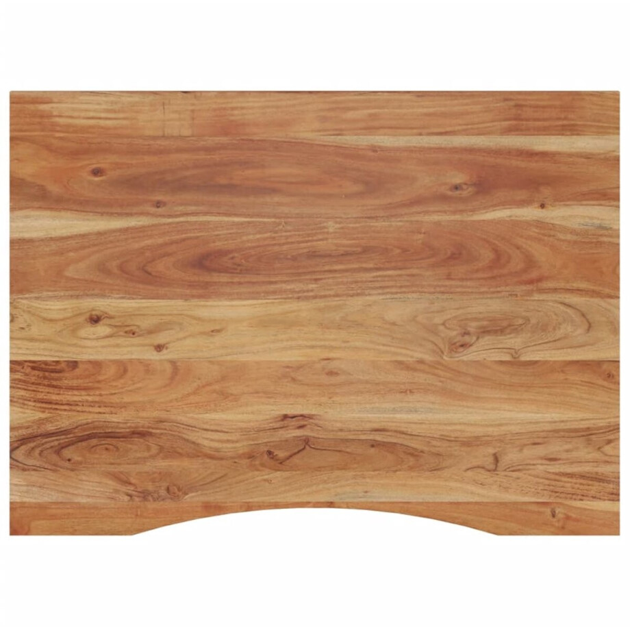 vidaXL - Bureaublad - rechthoekig - 110x80x2,5 - cm - massief - acaciahout afbeelding 1