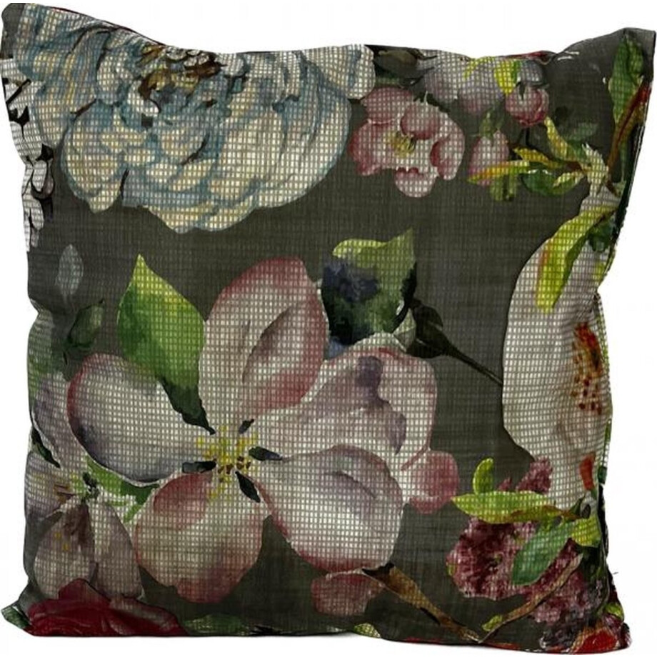 Madison Sierkussen 45x45 cm Roses grey Madison Sierkussen 45x45 cm Roses grey afbeelding 1