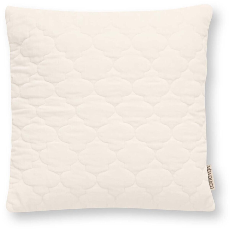 vtwonen Sierkussen Quilted - Kussen voor de Woonkamer - Wit - 45x45cm vtwonen Sierkussen Quilted - Kussen voor de Woonkamer - Wit - 45x45cm afbeelding 1