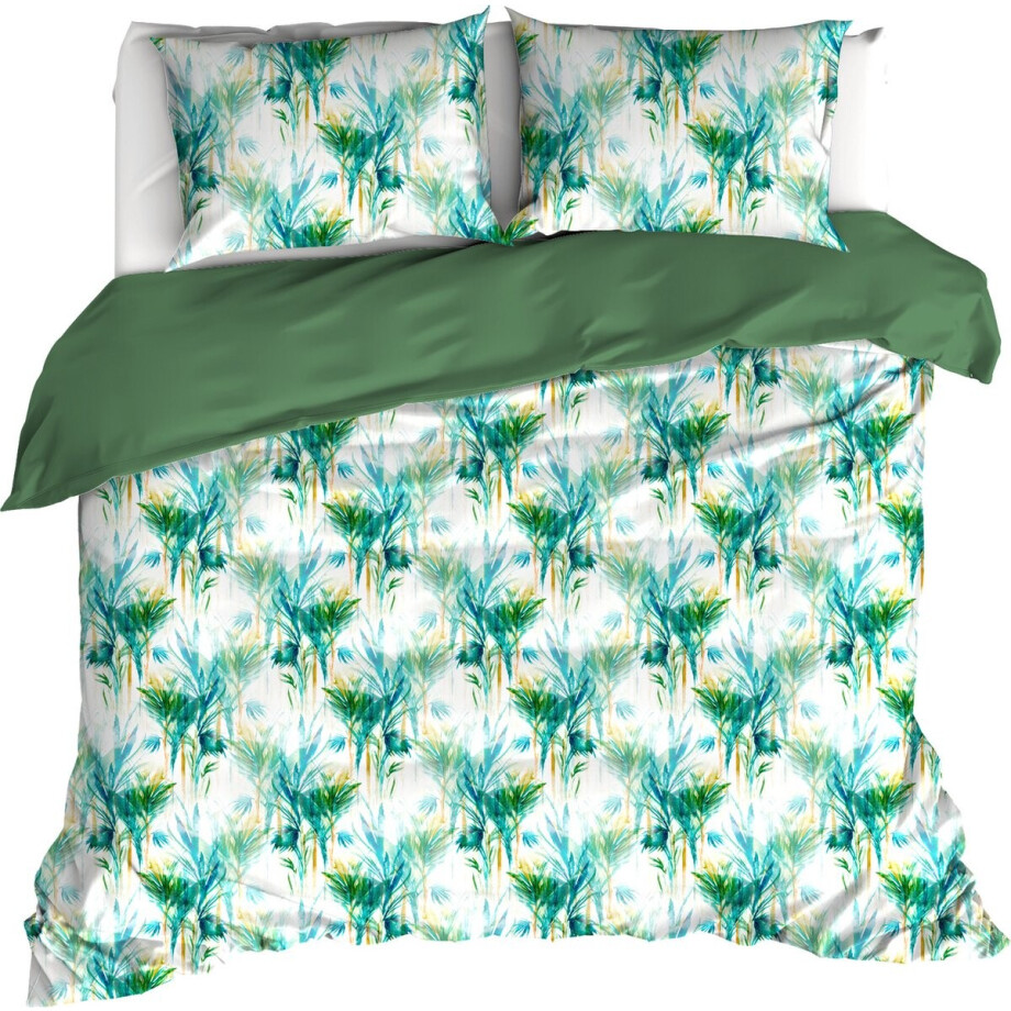 De Witte Lietaer Dekbedovertrek Bambus, Peacock - 260 x 240 - Katoen Percal De Witte Lietaer Dekbedovertrek Bambus, Peacock - 260 x 240 - Katoen Percal afbeelding 1