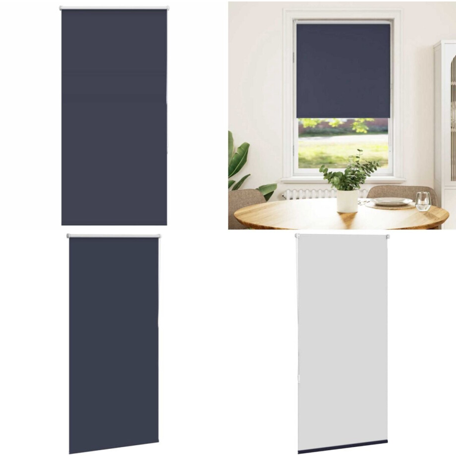 vidaXL Rolgordijn verduisterend 75x150cm stofbreedte 70,7 cm polyester - Rolgordijn - Rolgordijnen - Dag- En Nachtgordijn - Verduisterend Rolgordijn afbeelding 1