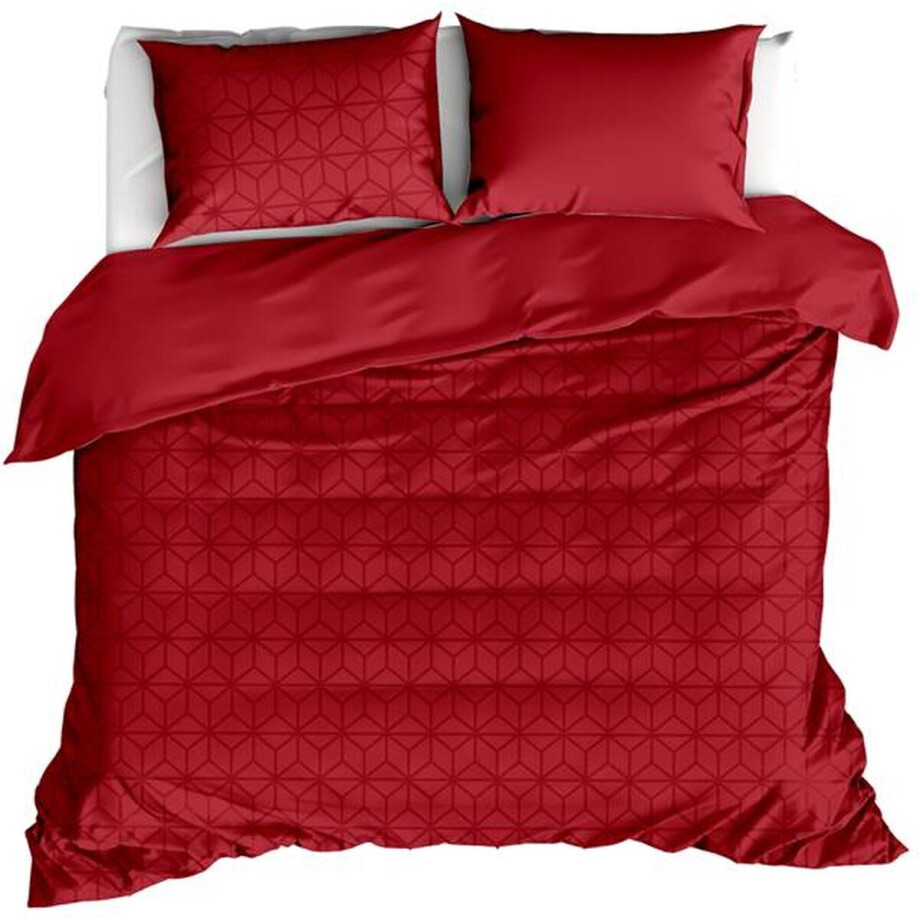 De Witte Lietaer Skyscraper Dekbedovertrek - Extra breed - 260x200/240 cm - Chillipepper afbeelding 1