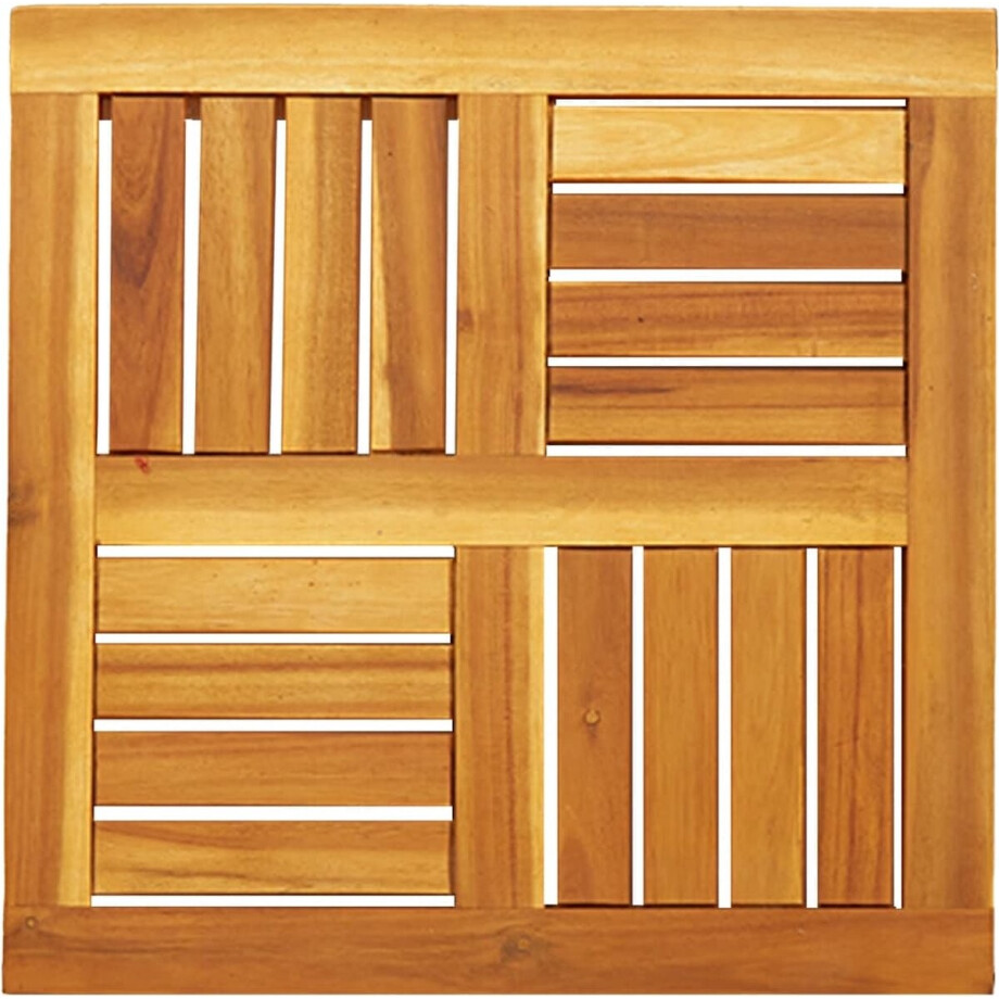 vidaXL - Tafelblad - vierkant - 50x50x2 - cm - massief - acaciahout afbeelding 1