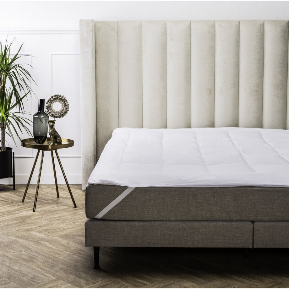 Swiss Nights Verkoelend Tencel Oplegmatras - 90x200 - Wit afbeelding 1