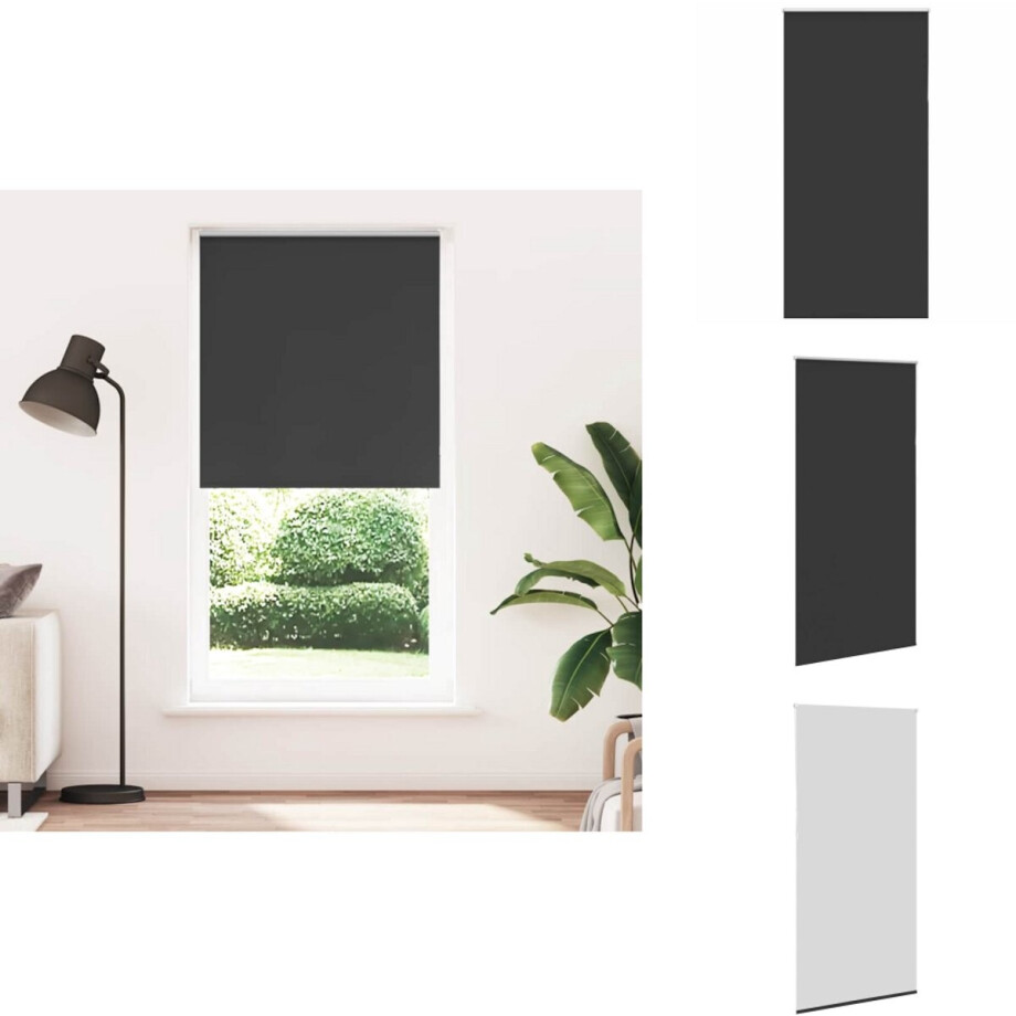 vidaXL Rolgordijn - Rolgordijnen - Dag- En Nachtgordijn - Verduisterend Rolgordijn - Rolgordijn verduisterend 105x210 cm stofbreedte 100,7 cm zwart vidaXL Rolgordijn - Rolgordijnen - Dag- En Nachtgordijn - Verduisterend Rolgordijn - Rolgordijn verduisterend 105x210 cm stofbreedte 100,7 cm zwart afbeelding 1