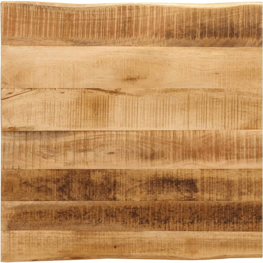vidaXL - Tafelblad - met - natuurlijke - rand - 60x60x3,8 - cm - massief - mangohout afbeelding 1