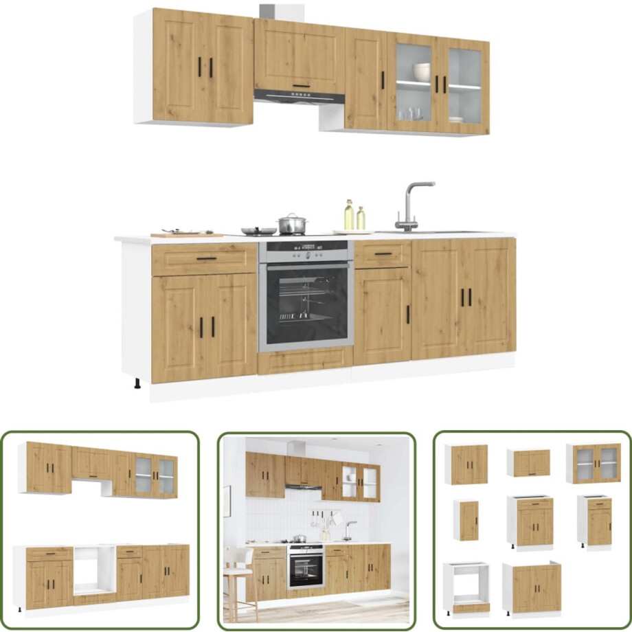 vidaXL Sleutelset - Dynammometer Sleutel - 8-delige Keukenkastenset Kalmar bewerkt hout artisanaal eiken - Gereedschap - Handgereedschap - Drapers Tools vidaXL Sleutelset - Dynammometer Sleutel - 8-delige Keukenkastenset Kalmar bewerkt hout artisanaal eiken - Gereedschap - Handgereedschap - Drapers Tools afbeelding 1