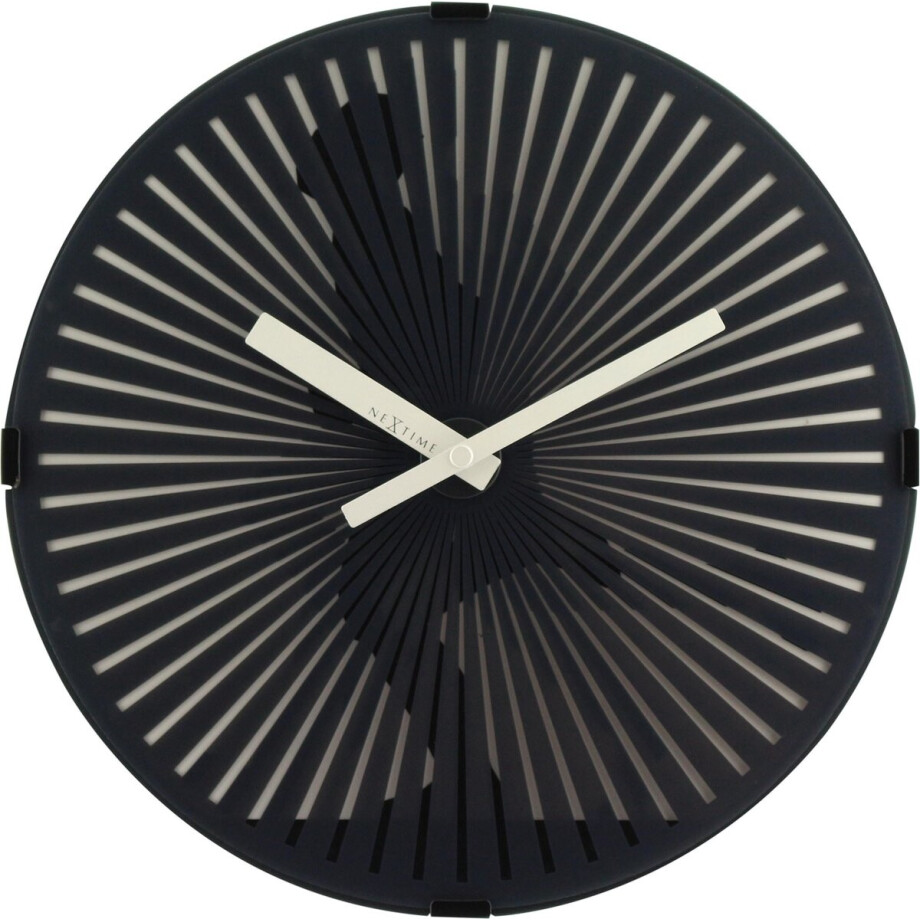 NeXtime - Wandklok - 30 cm - Plastic- Bewegend- Zwart - 'Running Man' NeXtime - Wandklok - 30 cm - Plastic- Bewegend- Zwart - 'Running Man' afbeelding 1