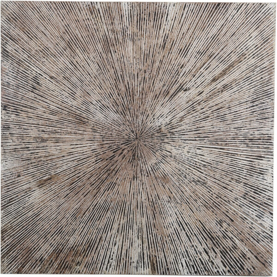 PTMD Wandpaneel Zapp - 90x2x90 cm - Hout - Wit afbeelding 1