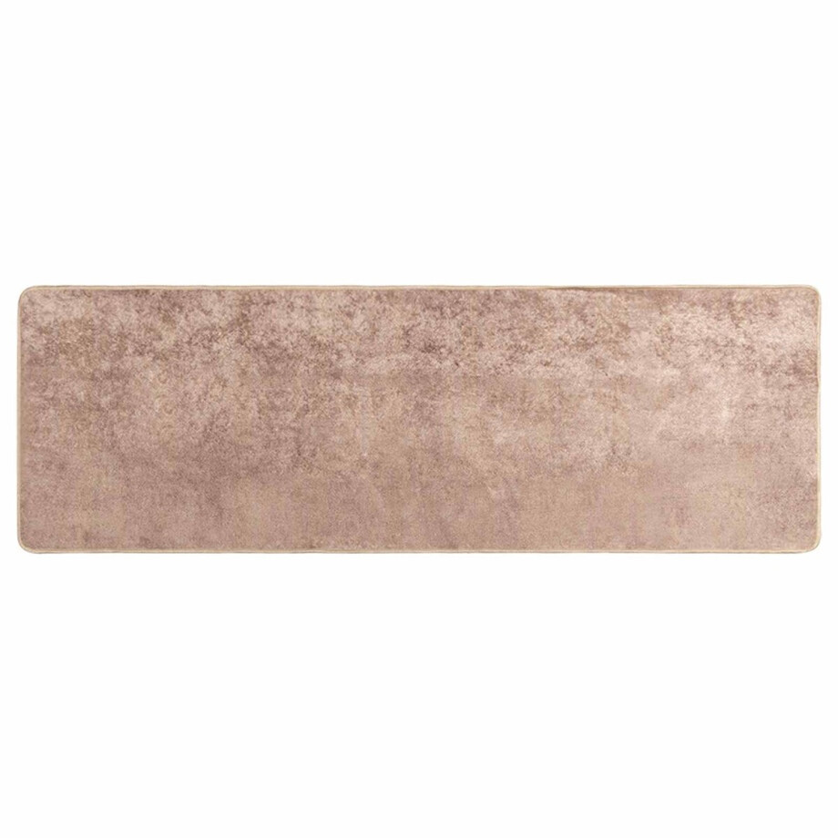 vidaXL - Tapijt - Runner - MARSA - Zand - 50 - x - 150 - cm - Polyester - en - PVC afbeelding 1