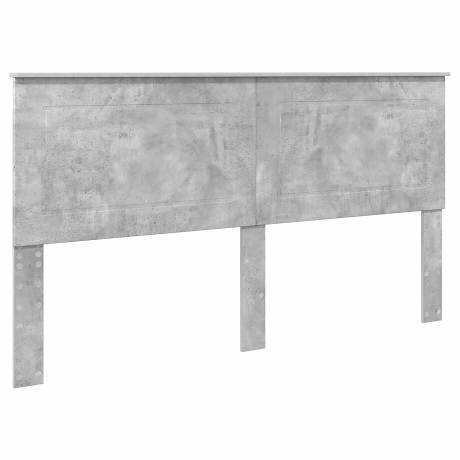 vidaXL - Hoofdbord - Beton - Grijs - 100 - cm - Geconstrueerd - hout afbeelding 1
