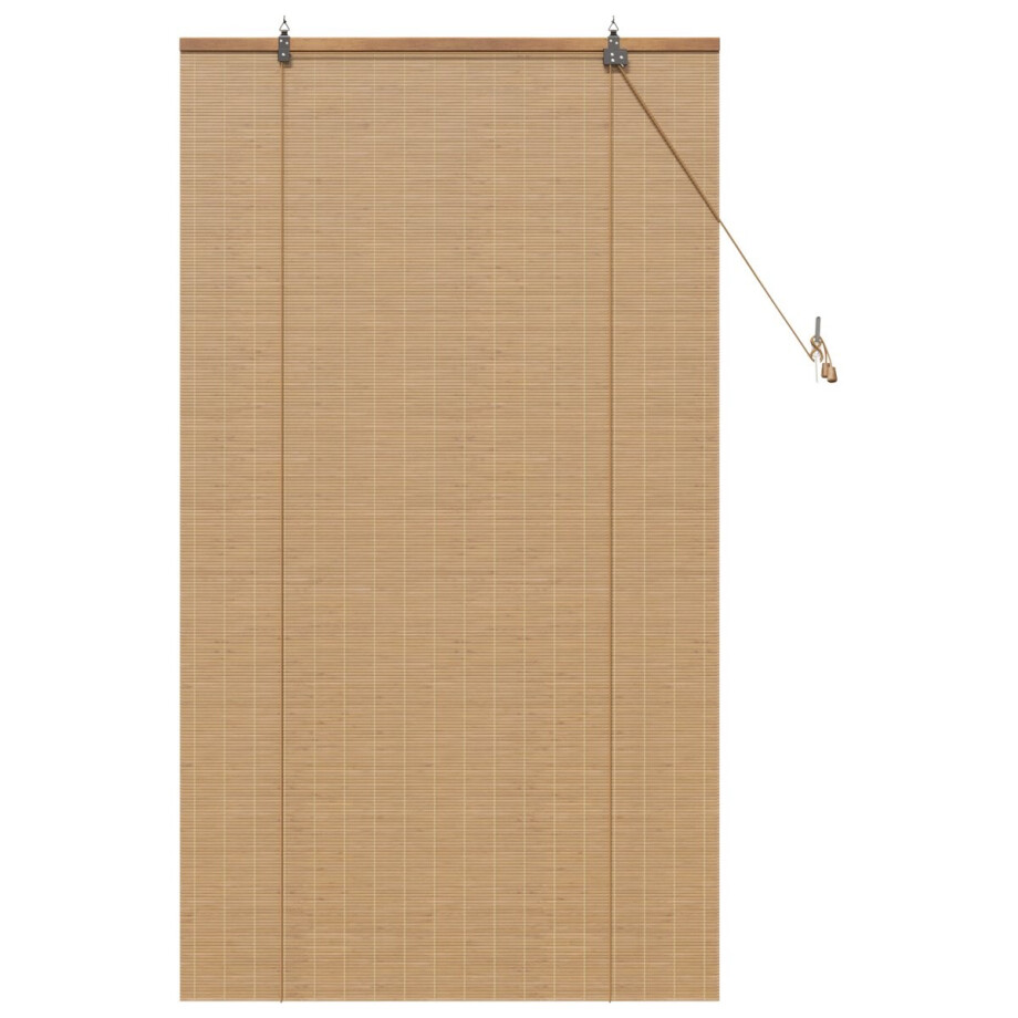 vidaXL - Rolgordijn - Bruin - 80 - x - 160 - cm - Bamboe vidaXL - Rolgordijn - Bruin - 80 - x - 160 - cm - Bamboe afbeelding 1