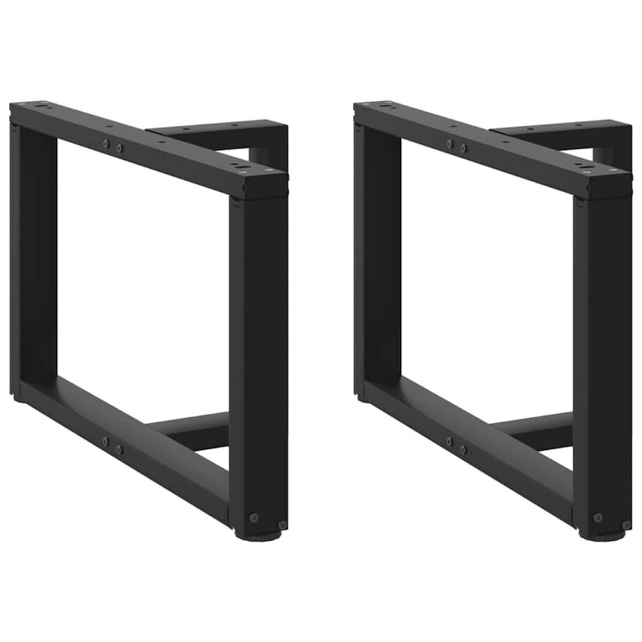 vidaXL - Salontafelpoten - 2 - st - T-vormig - 70x25x(42-43) - cm - staal - zwart vidaXL - Salontafelpoten - 2 - st - T-vormig - 70x25x(42-43) - cm - staal - zwart afbeelding 1