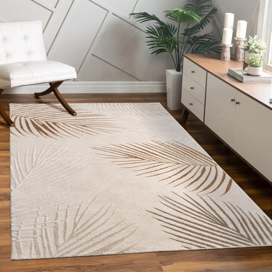 Paco Home Vloerkleed Woonkamer Laagpolig Patroon Bloemen Regenboog Patroon Geometrisch 240x340 cm afbeelding 1