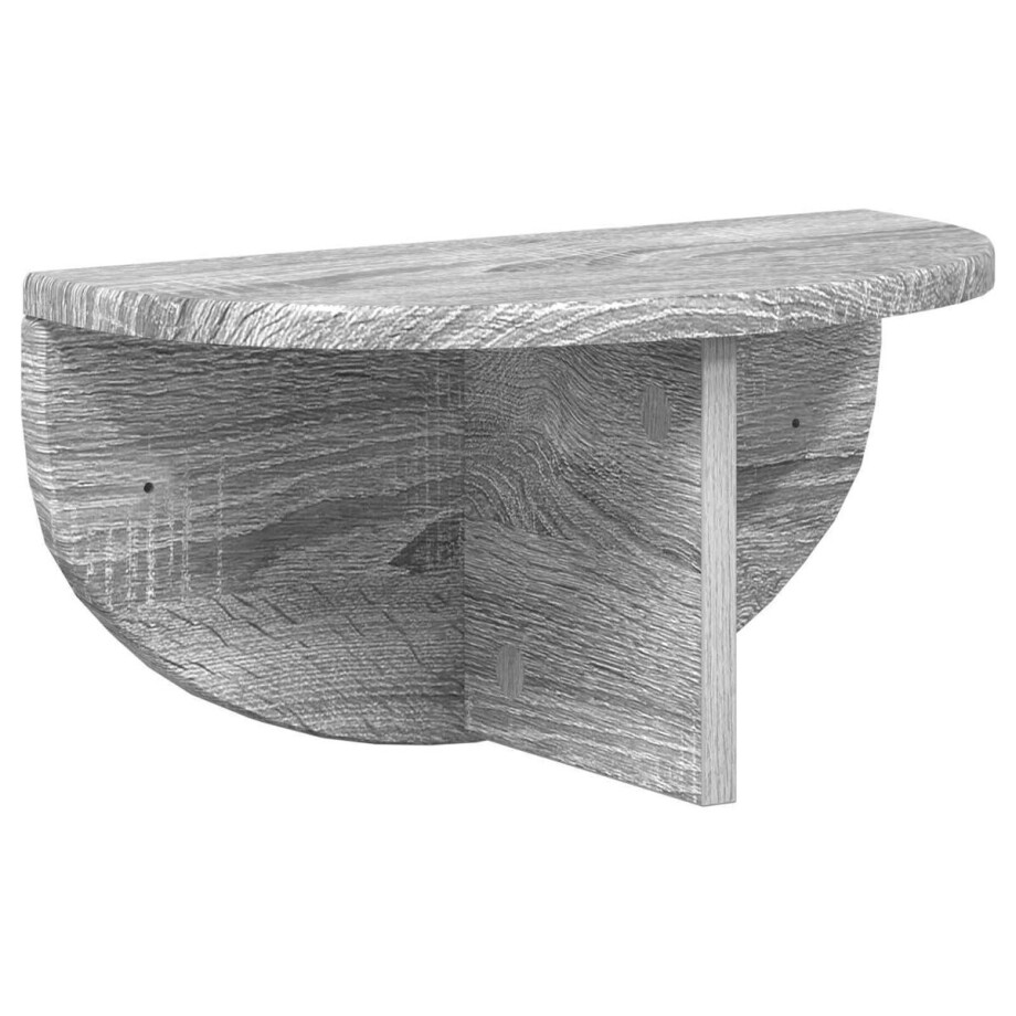 vidaXL - Wandplank - Grijs - Sonoma - 38 - x - 19 - x - 19 - cm - Bewerkt - hout afbeelding 1