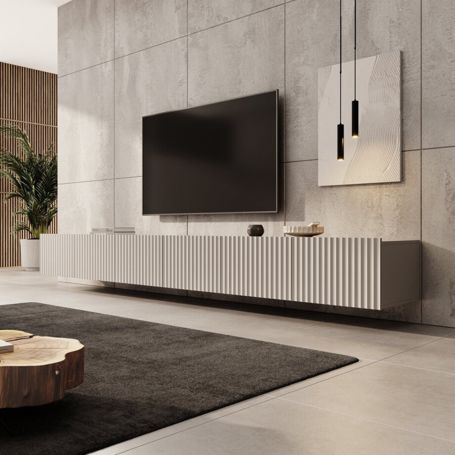 Meubella - TV-Meubel Pepinos - Beige - 300 cm afbeelding 1