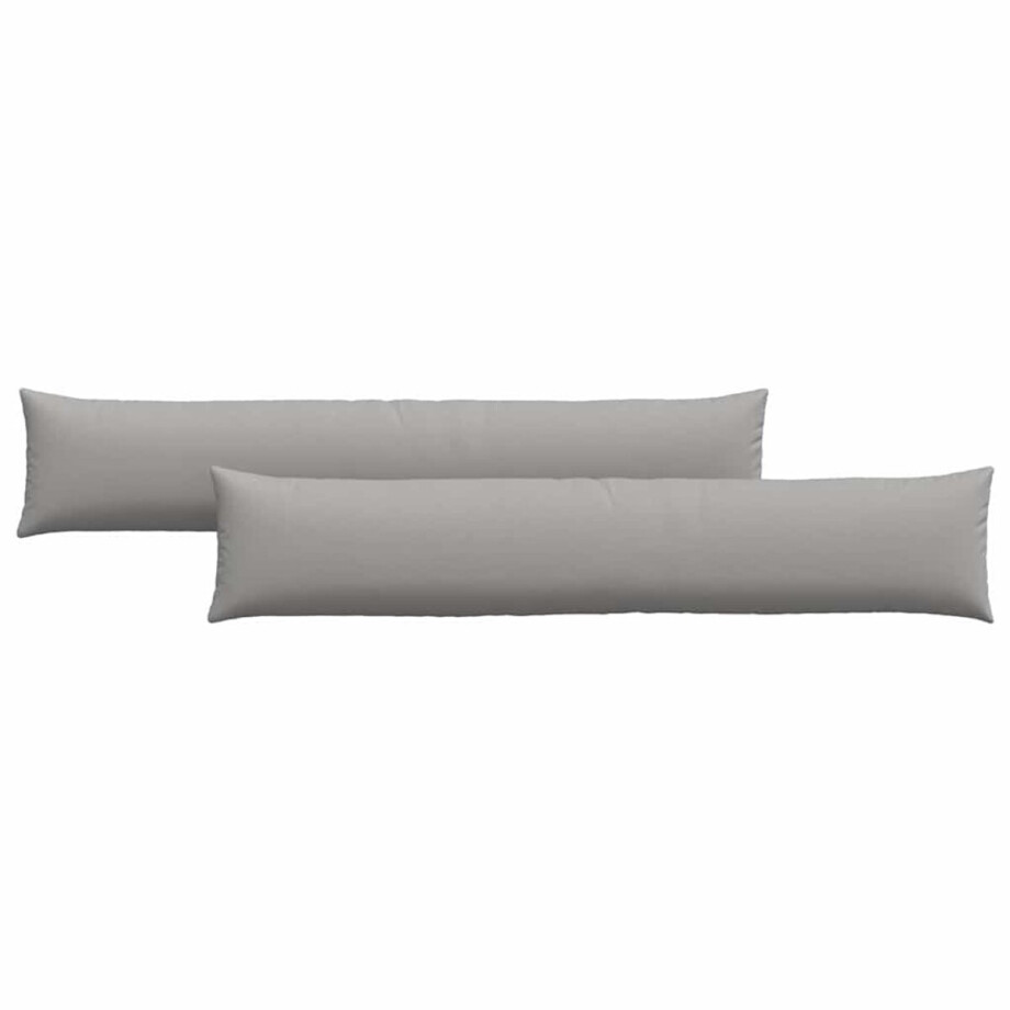 vidaXL - Zitkussens - 2 - st - Stof - Wolkgrijs - 200 - x - 40 - cm afbeelding 1