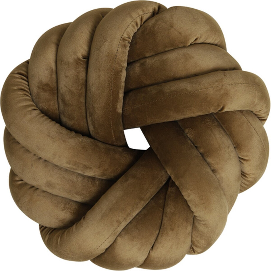 Light & Living - Kussen KNOT - 33x33cm - Bruin afbeelding 1