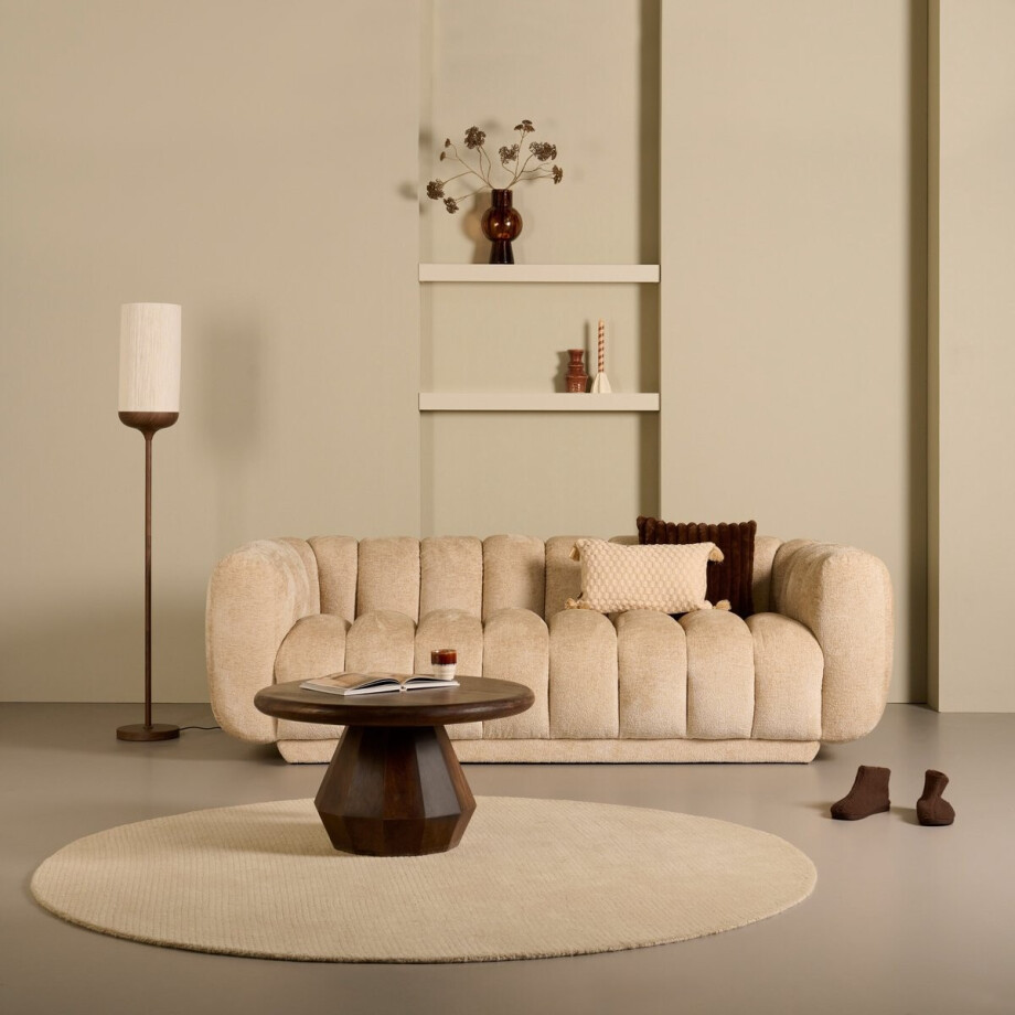 Vloerkleed 200 Callum - Wol - Creme - 200 x 0 x 200 cm (BxHxD) Vloerkleed 200 Callum - Wol - Creme - 200 x 0 x 200 cm (BxHxD) afbeelding 1