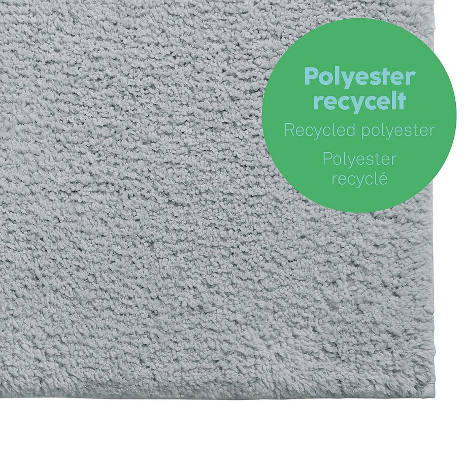 Badmat, 100 x 60 cm, Polyester, IJs Blauw - Kela | Maja afbeelding 1