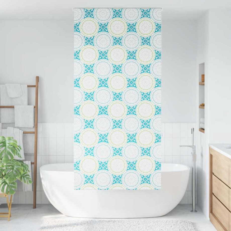 vidaXL Doucherolgordijn - 90x240 cm - Inclusief montagemateriaal afbeelding 1