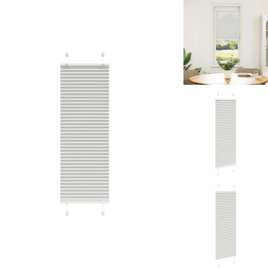 vidaXL Plisségordijn - Geplooide Jaloezieën - Geplooide Zonwering - Plisse Blind - Plissé rolgordijn 40x150 cm stofbreedte 39,4 cm polyester afbeelding 1