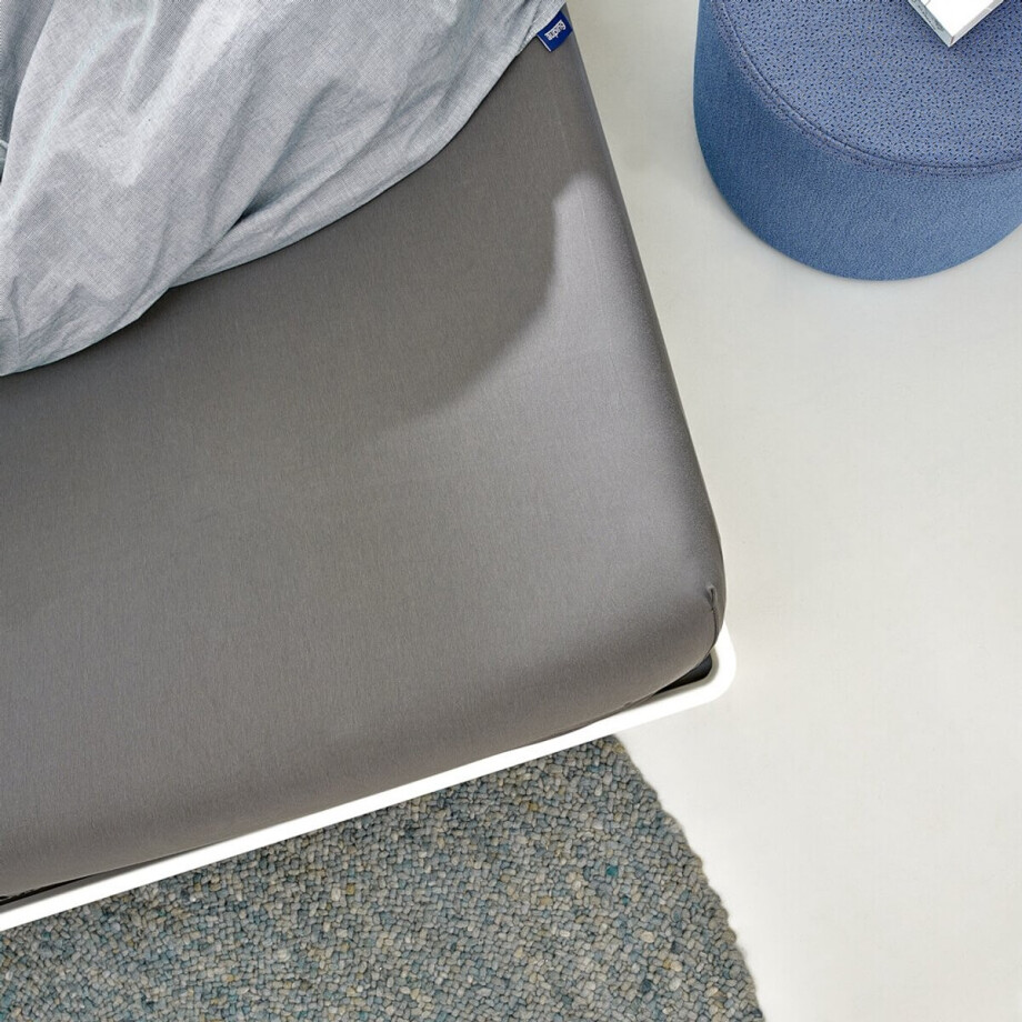 Auping Jersey 235 hoeslaken voor topper - 140/160 x 200/210/220 cm - Warm Grey - Biologisch katoen Auping Jersey 235 hoeslaken voor topper - 140/160 x 200/210/220 cm - Warm Grey - Biologisch katoen afbeelding 1