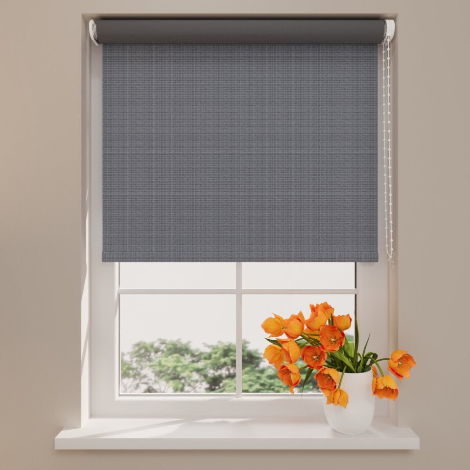 Rolgordijn Easy Blended - Verduisterend - Steel Grey - 120 x 190 afbeelding 1